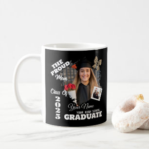 Personalised Photo, Proud Mum of a 2025 Graduate Coffee Mug
