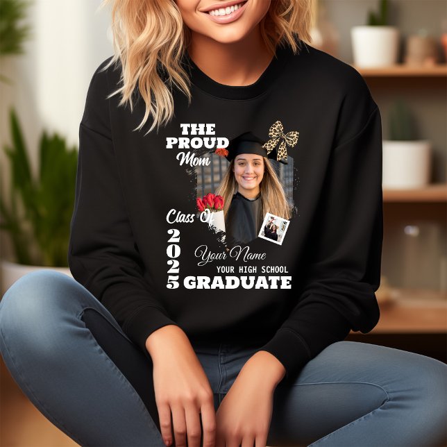 Personalised Photo, Proud Mum of a 2025 Graduate Sweatshirt (Creator Uploaded)