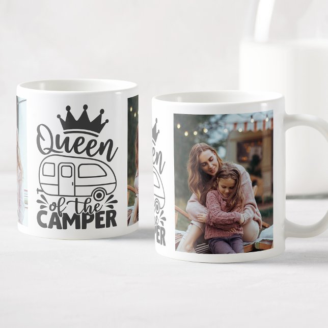 Personalised Photo Queen Of The Camper Quote Coffee Mug (Creator Uploaded)