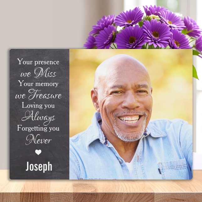 Personalised Photo Remembrance Keepsake Memorial Plaque (Creator Uploaded)