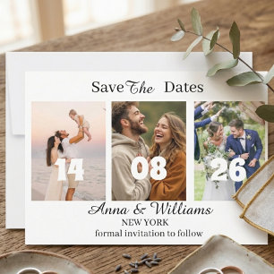 Personalised Photo Save the Date Invitation