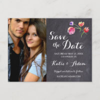 Personalised, Photo Save the date, Rustic