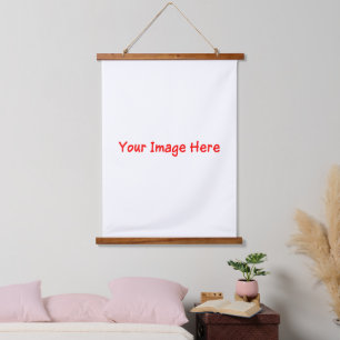 Personalised Photo Selfie Wood Top Wall Tapestry