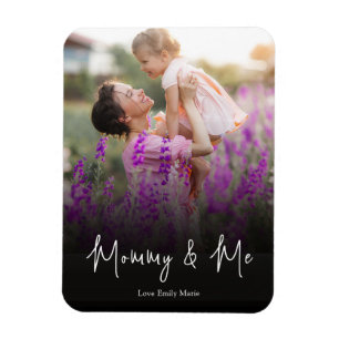 Personalised Photo Simple Mummy and Me Custom Magnet