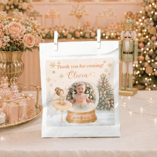 Personalised Photo Snow Globe Nutcracker Ballerina Favour Bags