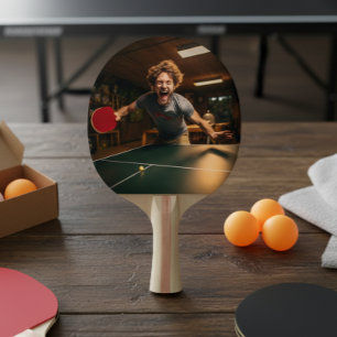 Personalised Photo Sport Gamer Ping Pong Paddle