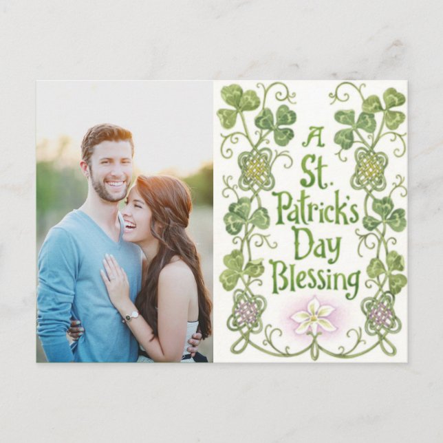Personalised Photo St. Patricks Day Postcards (Front)