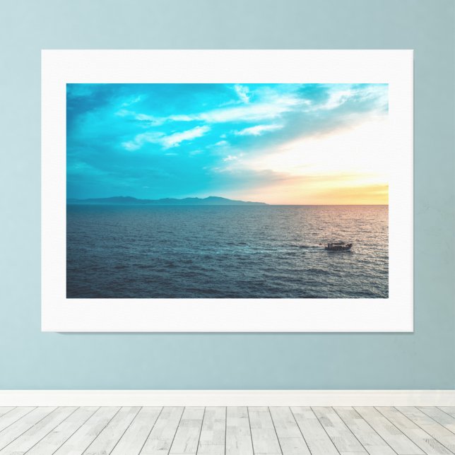 Personalised Photo Stretched Canvas Print (Insitu(Wood Floor))