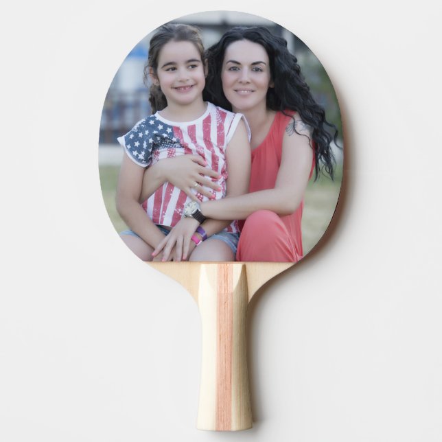 Personalised photo table tennis racket ping pong paddle (Front)