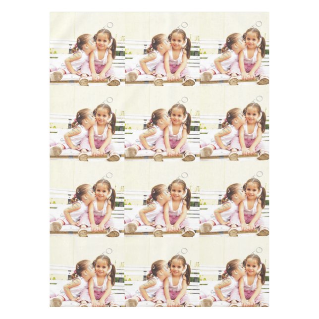 Personalised photo tablecloth. Make your own Tablecloth (Front)