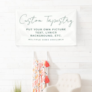 Personalised Photo Tapestry: Custom Wall Decor Banner