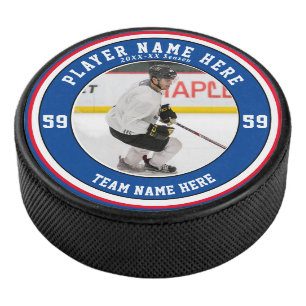 Personalised Photo Team Ice Hockey Puck