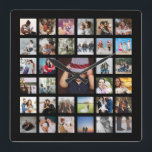 Personalised Photo Template Collage Square Wall Clock<br><div class="desc">Personalised Photo Template Collage - add multiple photographs to this great square wall clock from Ricaso - a prefect keepsake for friends or family or a treat for yourself</div>