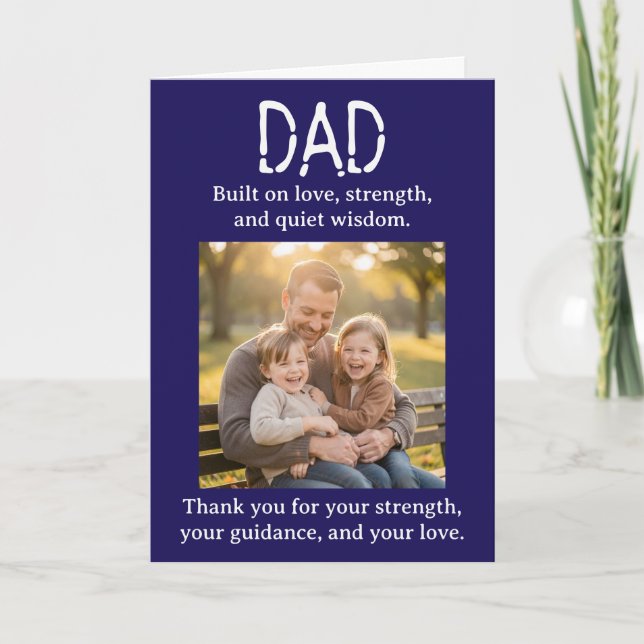 Personalised Photo Template Father's Day  (Front)