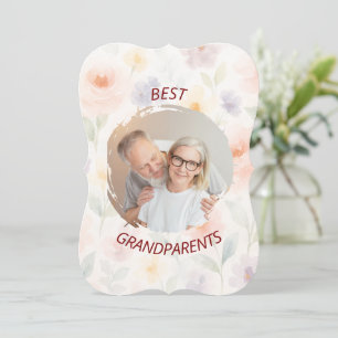 Personalised Photo & Text Card   Best Grandparents
