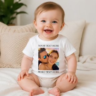 Personalised Photo & Text Custom Baby T-Shirt