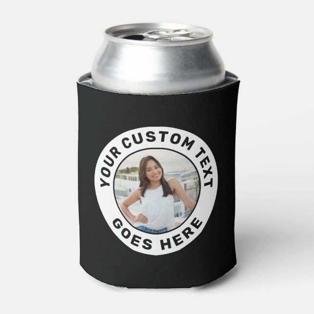 Personalised Photo & Text Custom  Can Cooler (Can Front)