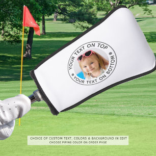 Personalised Photo Text Custom Golf Head Cover
