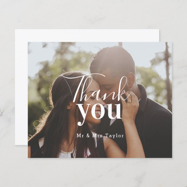 Personalised Photo Thank You (Front/Back)