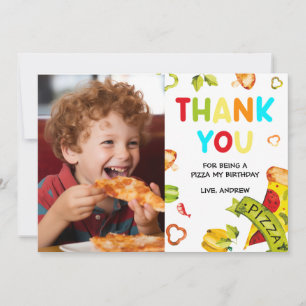 Personalised Photo Thank You for the Pizza Card
