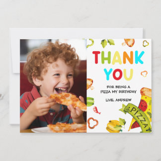 Personalised  Photo Thank You for the Pizza Card