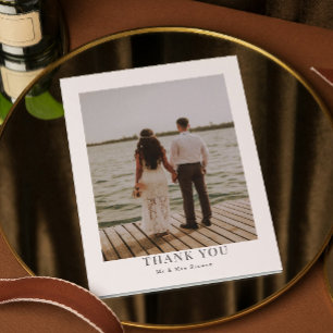 Personalised Photo Thank You Simple and Modern Card