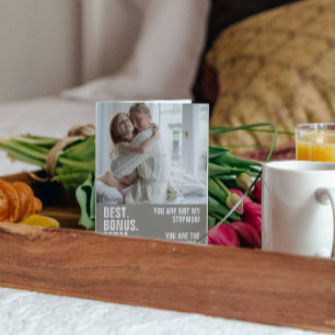 Personalised Photo The Mum That Stepped Up Card