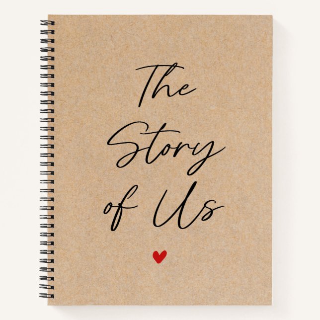 Personalised Photo The Story of Us Couple Journal (Front)