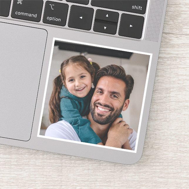 Personalised Photo Upload Waterproof Vinyl Decal (Detail)