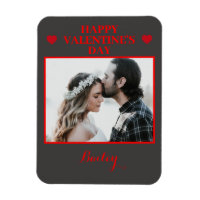 Personalised Photo Valentine's Day Flexible Magnet