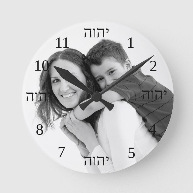 Personalised photo wall clock request (Front)