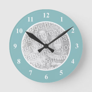 Personalised photo wall clock with your picture