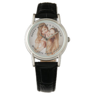 Personalised photo watch with custom message