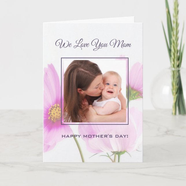 Personalised Photo We Love You Mum Mother's Day Card (Front)