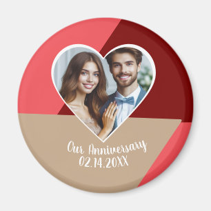 Personalised Photo Wedding Anniversary Keepsake Magnet