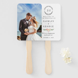 Personalised Photo Wedding Fan Program