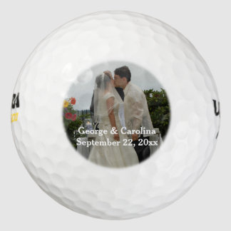 Personalised Photo Wedding Favour Golf Balls