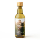 Personalised Photo Wedding Mini Wine Bottle Label