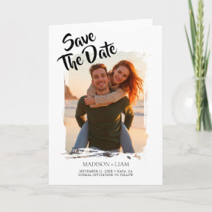 Personalised Photo Wedding Save the Date Announcement