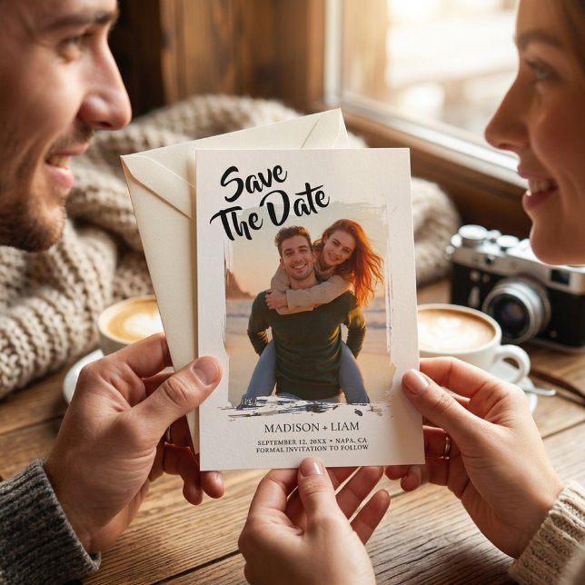 Personalised Photo Wedding Save the Date Announcement (Creator Uploaded)