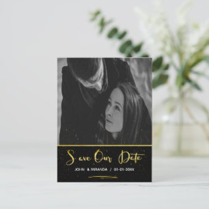 Personalised Photo wedding save the Date  Announcement Postcard