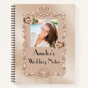 Personalised Photo Wedding Spiral Notebook