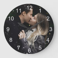personalised photo white numbers anniversary 
