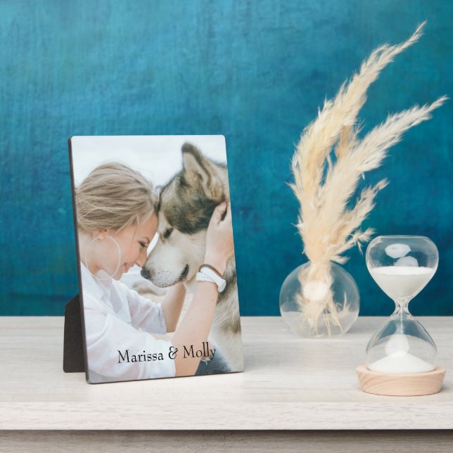 Personalised Photo Wood Keepsake Plaque (Side)