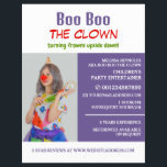 Personalised Photograph, Kids Entertainer, Clown Flyer<br><div class="desc">Personalised Photograph,  Kids Entertainer,  Clown Advertising Flyers By The Business Card Store.</div>
