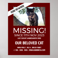Personalised Photograph, Missing, Lost Pet