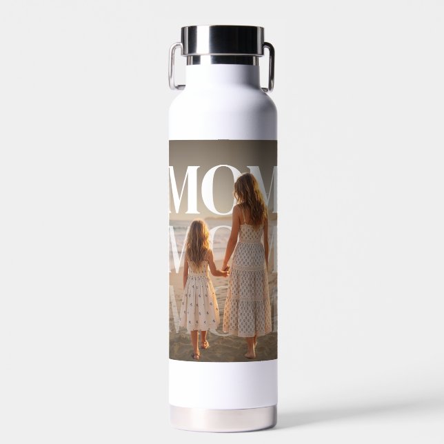 Personalised PhotoPop Mum Water Bottle (Front)
