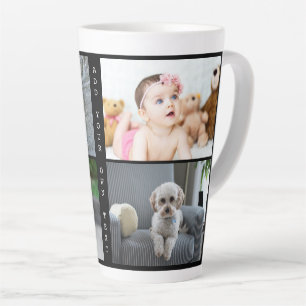 Personalised Photos and Text Latte Mug