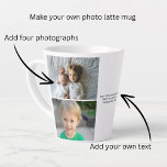 Personalised Photos and Text Latte Mug<br><div class="desc">Personalised Photos and Text  - Photo keepsake latte mug from Ricaso - add your own photos and text - photo keepsake gifts</div>