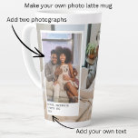 Personalised Photos and Text Latte Mug<br><div class="desc">Personalised Photos and Text  - Photo keepsake latte mug from Ricaso - add your own photos and text - photo keepsake gifts</div>